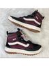 Vans Burgundy Black Ankle Boots Size 8 - photo 10
