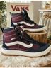 Vans Burgundy Black Ankle Boots Size 8 - photo 3