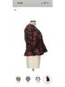 Old Navy Floral Black Red Green Short Sleeve Blouse Size L - photo 3