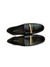 J. McLaughlin 100% Leather Animal Print Black Flats Size 7 1/2 - photo 2