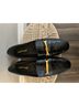 J. McLaughlin 100% Leather Animal Print Black Flats Size 7 1/2 - photo 3