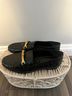 J. McLaughlin 100% Leather Animal Print Black Flats Size 7 1/2 - photo 4