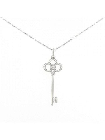 Tiffany & Co. Tiffany Crown Key Mini Necklace 0.11CT (view 1)