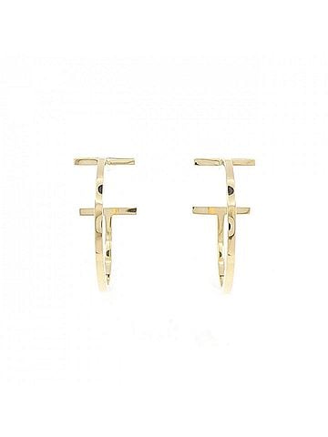 Tiffany & Co. Tiffany &amp; Co. T Wire Hoop Medium Earrings (view 1)