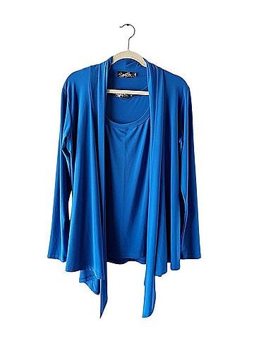 Sympli Liquid Jersey Cardigan (view 1)