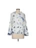 Rachel Zoe 100% Linen Tie-dye Blue White Jacket Size S - photo 2