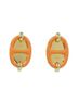 Hermès 100% Other Orange Hermes Mini Maillon 10052FE Earrings One size - photo 1