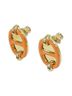 Hermès 100% Other Orange Hermes Mini Maillon 10052FE Earrings One size - photo 2