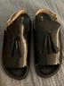 MAFALDA 100% Leather Black Sandals Size 9 - photo 3