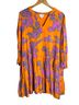 Sugarlips 100% Rayon Floral Multi Color Pink Orange Casual Dress Size XL - photo 1