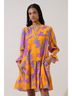 Sugarlips 100% Rayon Floral Multi Color Pink Orange Casual Dress Size XL - photo 6