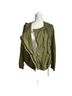 Free People 100% Cotton Solid Green Jacket Size S - photo 3