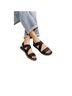Sorel 100% Leather Black Tan Sandals Size 7 - photo 2