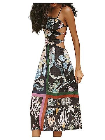 Anthropologie Celandine x Sarah Gordon Cut-out Midi Casual Dress (view 1)