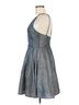 Xscape Metallic Gray Xscape Cocktail Dress Size 6 - photo 4