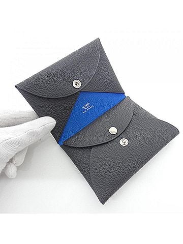 Hermès Hermes Calvi Duo Verso 083038CK Wallet/Coin Case (view 2)