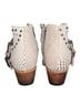 Freebird 100% Leather Snake Print White Tan Ankle Boots Size 8 - photo 2