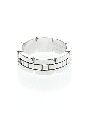 Cartier Cartier Tank Française Ring With Diamonds White Gold (18K) Fashion Diamond Band Ring Silver (view 2)