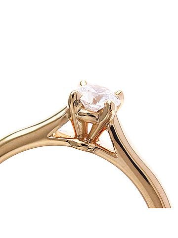 Cartier Cartier 1895 Solitaire Ring Pink Gold (18K) Fashion Diamond Band Ring Carat/0.23 Pink Gold (view 2)