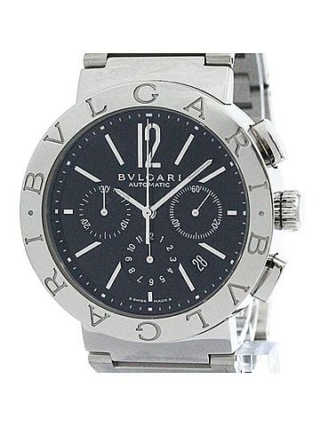 Bvlgari Polished BVLGARI BVLGARI-BVLGARI Chronograph Automatic Watch BB42SSCH (view 1)