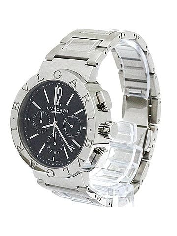 Bvlgari Polished BVLGARI BVLGARI-BVLGARI Chronograph Automatic Watch BB42SSCH (view 2)