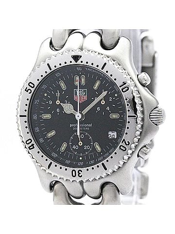 TAG Heuer TAG HEUER Sel Chronograph 200M Steel Quartz Mens Watch CG1110 Polished (view 1)