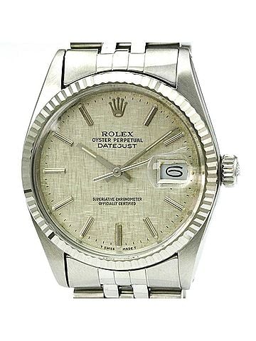 Rolex ROLEX Datejust 18K White Gold Steel Automatic Mens Watch 16014 Polished (view 1)