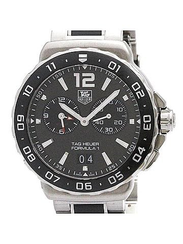 TAG Heuer TAG HEUER Formula 1 Grand Date Alarm Steel Mens Watch WAU111C Polished (view 1)