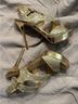 Marc Fisher Gold Sandals Size 6 1/2 - photo 4