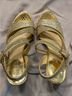 Marc Fisher Gold Sandals Size 6 1/2 - photo 9