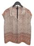 Vince Camuto 100% Polyester Floral Orange Ivory Sleeveless Blouse Size 2X - photo 1