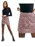 Free People Leopard Print Pink Black Skort Size 41 waist - photo 2