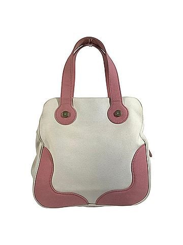 Chanel CHANEL CC Coco Mark Logo Marshmallow Bag Tote Two-Tone Canvas Handbag for Women Pink (view 2)
