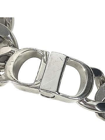 Christian Dior Christian Dior Dior CD logo accessory jewelry chain bracelet metal men's women's silver (view 2)