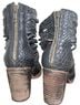 Freebird 100% Leather Animal Print Black Ankle Boots Size 8 - photo 2