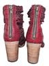 Freebird 100% Leather Red Ankle Boots Size 8 - photo 2