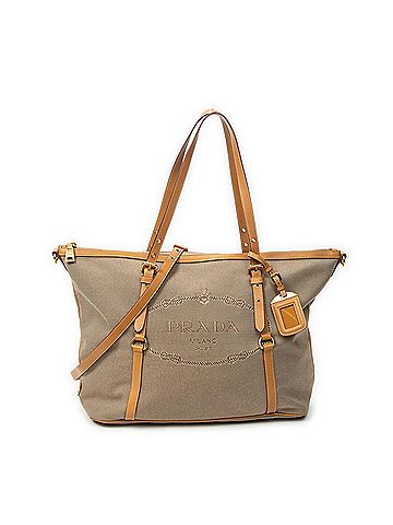Prada Jacquard Shopping Tote (view 1)