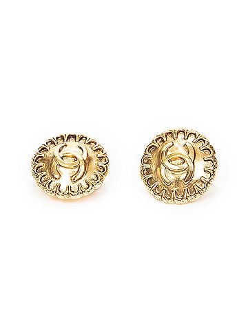 Chanel CC Round Clip On Earrings (view 1)