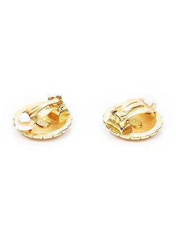 Chanel CC Round Clip On Earrings (view 2)