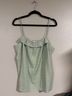 J.Crew Print Green White Sleeveless Blouse Size 14 - photo 4