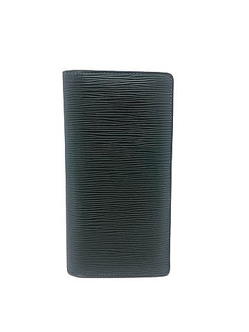 Louis Vuitton LOUIS VUITTON Louis Vuitton Portefeuille Brazza Old Model Long Wallet, Epi Leather, Men's, Dark Green (view 1)