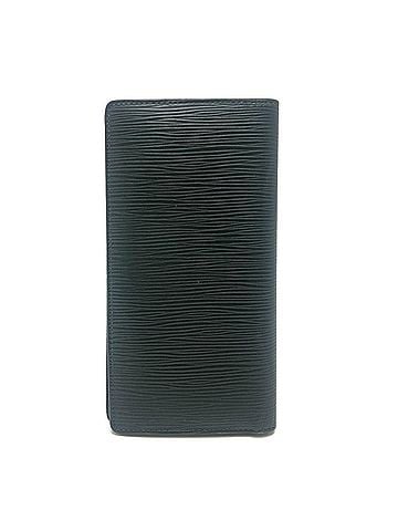 Louis Vuitton LOUIS VUITTON Louis Vuitton Portefeuille Brazza Old Model Long Wallet, Epi Leather, Men's, Dark Green (view 2)