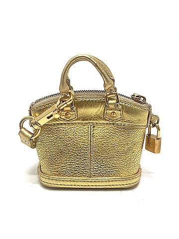Louis Vuitton LOUIS VUITTON Mini Lockit Small Item Keychain Pouch Handbag Accessory Bag Charm Suhali Leather Women's Gold (view 2)