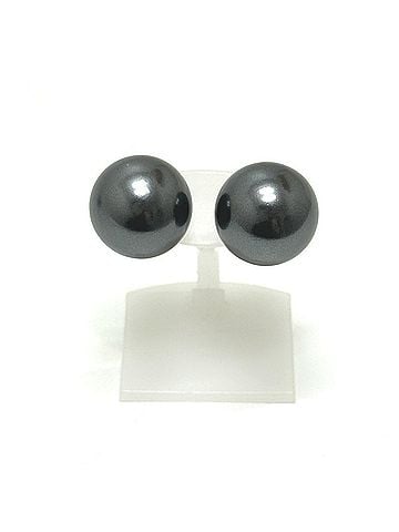 Christian Dior Christian Dior Dior Tribal Ball Pearl Hoop Earrings, Women's, Silver x Pink (view 1)
