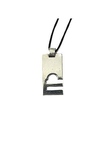 Gucci GUCCI Libra Zodiac Sign Plate Choker Necklace, SV925, Women's Silver (view 2)