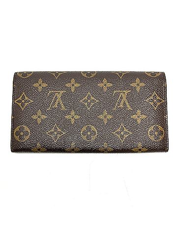 Louis Vuitton LOUIS VUITTON M61725 Pochette Porte Monnaie Credit Bi-fold Long Wallet Monogram Canvas Women's Brown (view 2)