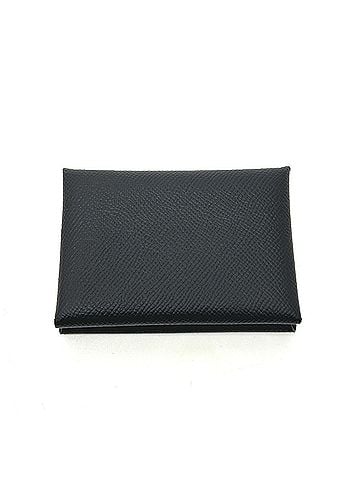 Hermès HERMES Calvi Duo Bi-fold Wallet - Card Case, Coin Purse, Holder, Pass Case Veau Epsom Leather Women's Black Like New (view 2)