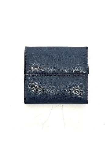 Christian Dior Christian Dior Dior logo bi-fold wallet, leather, women's, navy (view 2)