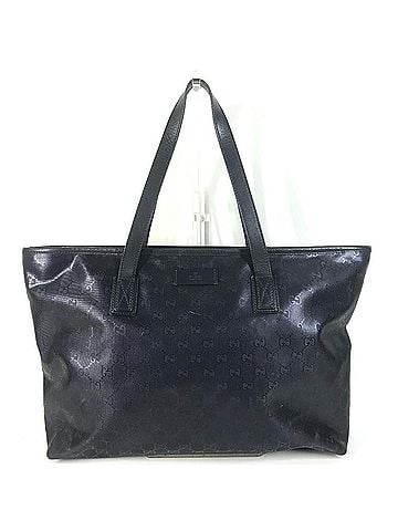 Gucci GUCCI 211137 GG Imprime Logo Bag, Shoulder Tote Leather, Men's/Women's, Metallic Blue (view 1)