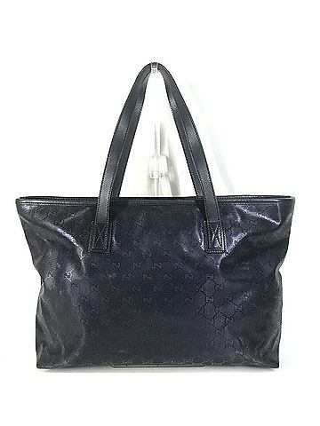 Gucci GUCCI 211137 GG Imprime Logo Bag, Shoulder Tote Leather, Men's/Women's, Metallic Blue (view 2)